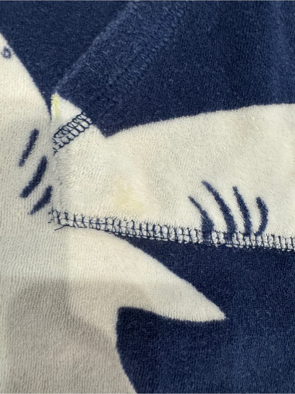 Mini Boden Boys Toweling Dress Swim Cover Up Shark Hooded Pullover Terry Cloth